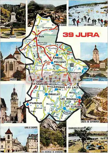 Cartes postales moderne Jura Dole St Claude Patrie de l'auteur de la Marsellaise