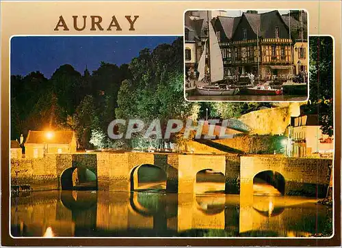 Cartes postales moderne Auray Le pont St Goustan et les vieilles maisons
