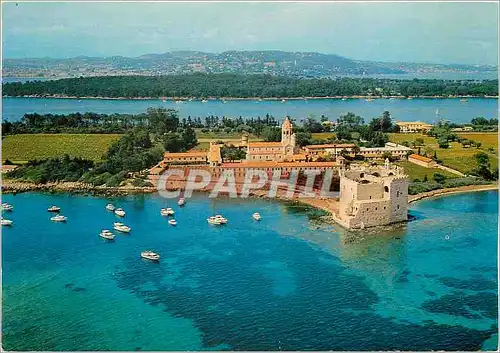 Moderne Karte Cote d'Azur French Riviera Cannes Alpes Maritimes Le Monastere des Iles de Lerins St Honorat