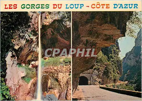 Moderne Karte Les Gorges du Loup Cote d'Azur