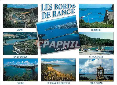 Moderne Karte Couleurs de Bretagne Les sites touristiques de la Rance