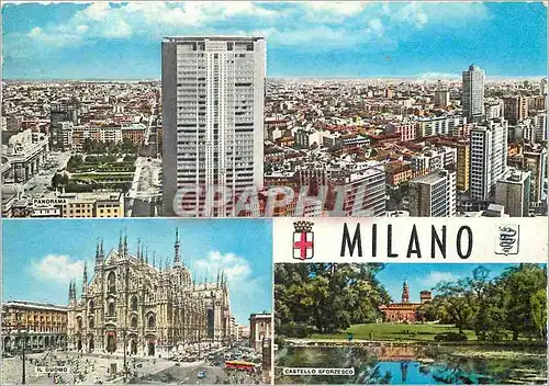 Cartes postales moderne Salutations de Milan