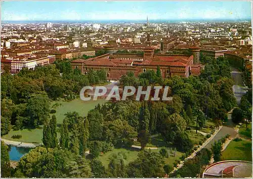 Moderne Karte Milan Panorama