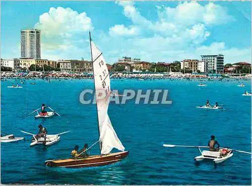 Cartes postales moderne Riviera di Rimini Voiles et Bateaux en promenade sur la mer