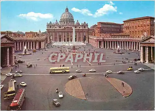 Cartes postales moderne Citta del Vaticano Place et Basilique de St Pierre