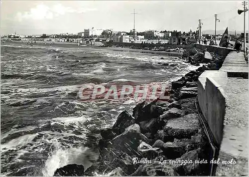 Cartes postales moderne Rimini La Plage vue du mole