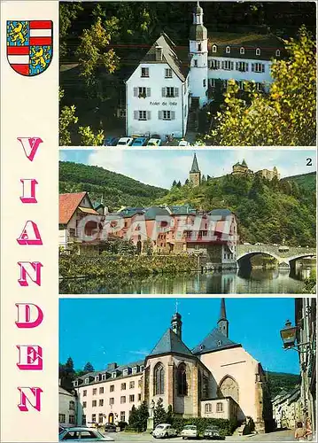 Cartes postales moderne Vianden Hotel de Ville Vue pittoresque Eglise des Trinitaires