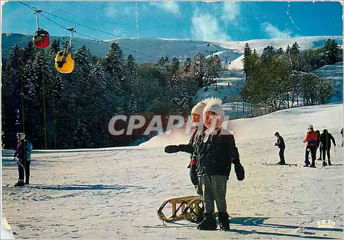 Moderne Karte Super Besse P de D Station de sports d'hiver Nombreuses remontees mecaniques Debutants