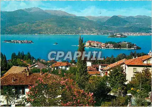 Cartes postales moderne Le lac Majeur Stresa et les trois iles