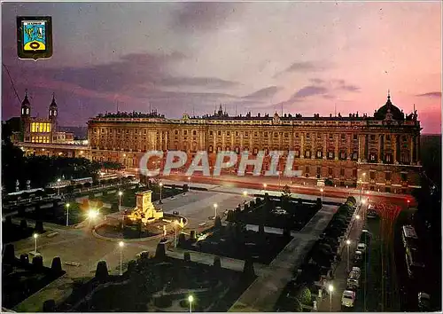 Cartes postales moderne Madrid Place d'Orient et Palais Royal