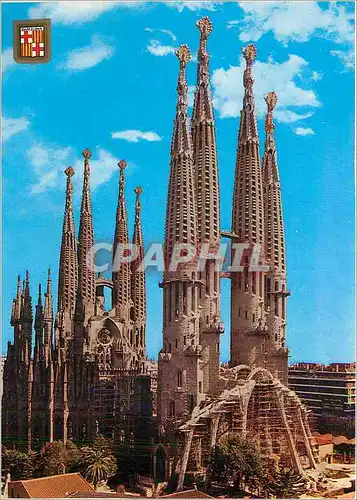 Moderne Karte Barcelona Templo de la Sagrada Familia