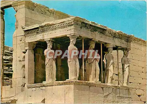 Moderne Karte Athenes Les Caryatides