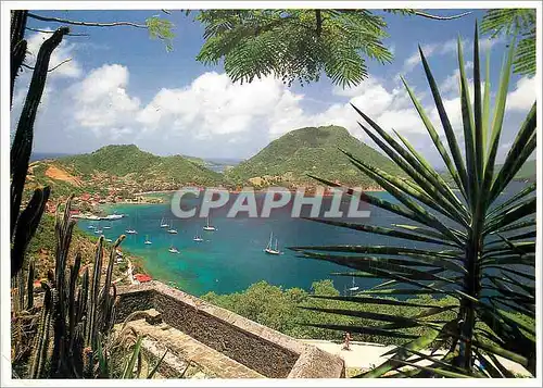 Cartes postales moderne Couleurs de la Guadeloupe la baie vue du Fort Napoleon Les Saintes