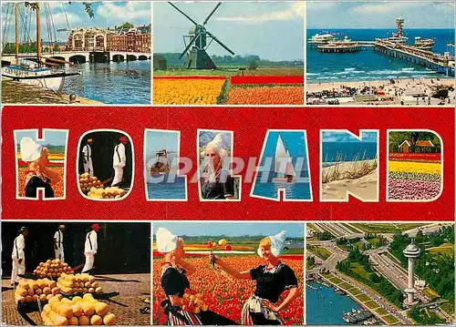 Cartes postales moderne Holland Moulin a vent