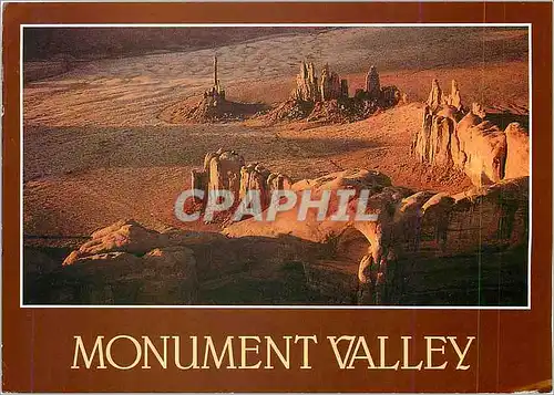 Moderne Karte Aerial View of the Monument Valley On the Arizona Utah border