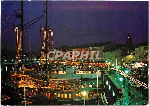 Cartes postales moderne Saint Tropez Lumiere et beaute de la nuit