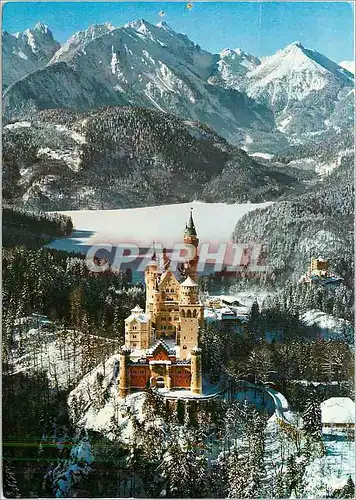 Moderne Karte Chateaux royales de Neuschwanstein et Hohenschwangau