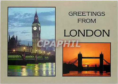 Cartes postales moderne Greetings from London