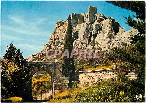 Moderne Karte Les Baux de Provence B du R Les Ruines du Chateau Feodal