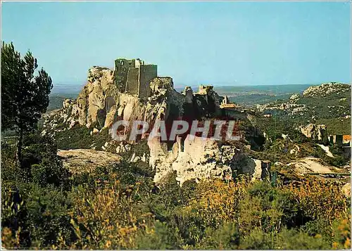 Moderne Karte Les Baux de Provence Un des hauts lieux de France vue generale