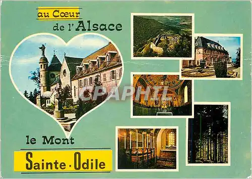 Moderne Karte Au Coeur de l'Alsace le Mont Sainte Odile