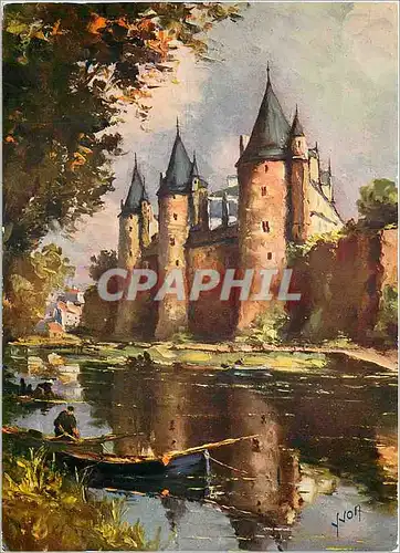 Cartes postales moderne Josselin Morbihan Les bords de l'Oust et le chateau
