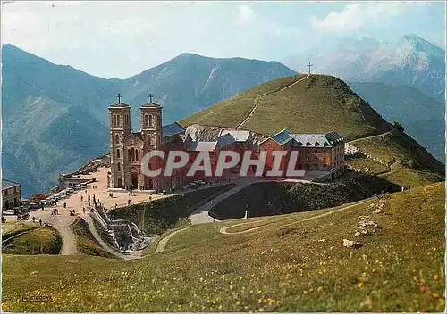 Cartes postales moderne Notre Dame de La Salette Isere Vue generale La Basilique et le Mont Planeau