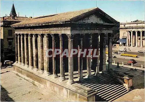 Moderne Karte Nimes Gard La Maison Corree