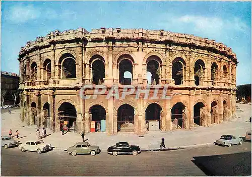 Moderne Karte Nimes Gard Les Arenes Amphitheatre romain datant probablement