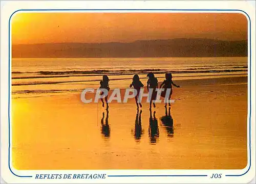 Cartes postales moderne Reflets de Bretagne Danse dans le soleil couchant