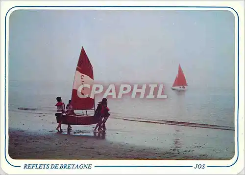 Moderne Karte Reflets de Bretagne Les petits bateaux ont ils des jambes