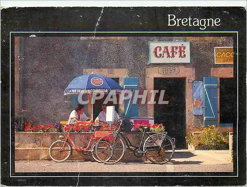 Cartes postales moderne Reflets de Bretagne Rencontre Velo Cycle Orangina