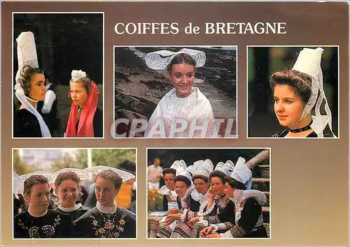 Cartes postales moderne Coiffes de Bretagne Coiffes du pays Bigouden du Tregor