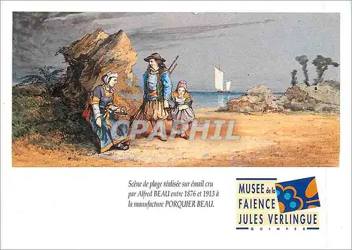 Moderne Karte Musee de la Faience Jules Verlingue Quimper