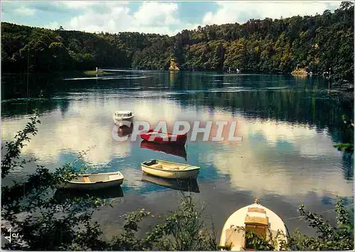 Moderne Karte L'Odet La riviere a la hauteur des Vire Court entre Benodet et Quimper