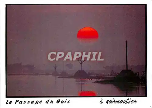 Cartes postales moderne Ile de Noirmoutier Vendee L'Ile Aux Mimosas Reliee au continent par une route submersible appele