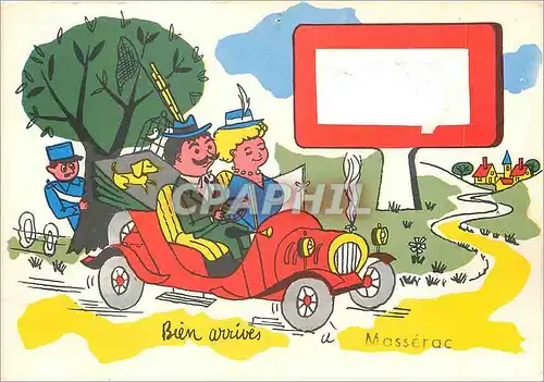 Cartes postales moderne Bien arrives a Masserac Automobile