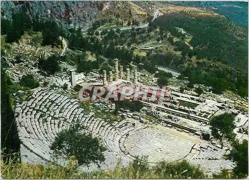 Cartes postales moderne Delphes Le temple d'Apollon