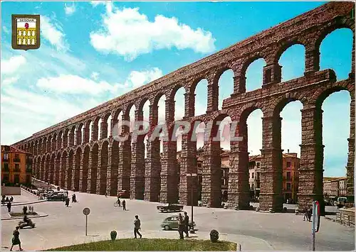 Moderne Karte Segovia Aqueduc des Place de l'Artillerie