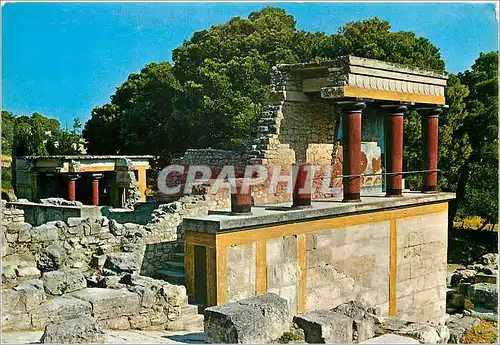 Moderne Karte Crete Cnossos Le poste de garde du Palais