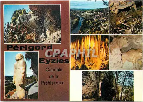 Cartes postales moderne Les Eyzies de Tayac Capitale de la Prehistoire L'homme de Neanderthal Vue generale