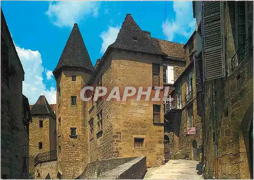 Moderne Karte Sarlat Dordogne Cite Medievale et capitale du Perigord Nord
