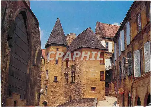 Moderne Karte Sarlat Dordogne Cite medievale capitale du Perigord Noir