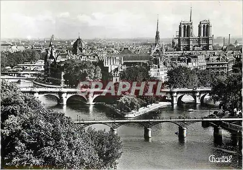 Cartes postales moderne Paris La Pointe de la Cite et les Ponts