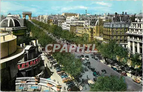 Moderne Karte Paris L'Avenue des Champs Elysees