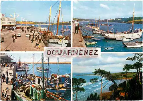 Cartes postales moderne Douarnenez Le Port et la Plage du Ris