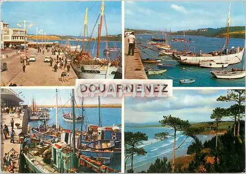 Cartes postales moderne Douarnenez Le Port et la Plage du Ris