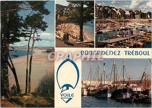 Cartes postales moderne Douarnenez Treboul Finistere La plage du Ris la plage Saint Jean