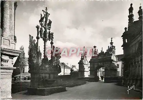 Moderne Karte St Thegonnec Finistere Calvaire et Arc de Triomphe