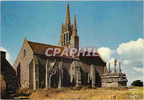 Moderne Karte La Bretagne en Couleurs Chapelle Notre Dame de Tronoen